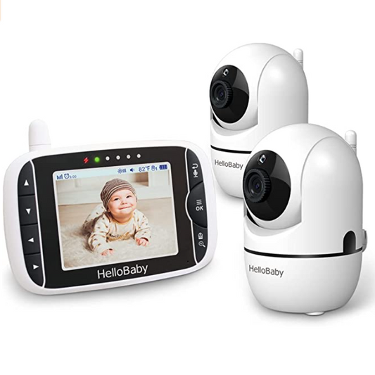 HelloBaby HB32 Babyphone Caméra 3.2 Pouces Digital Radio LCD Vision  Nocturne