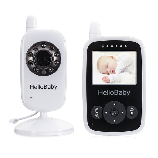 DROID CELL HN - 👶🏻Monitor de vídeo para bebé con cámara y audio👣  ✓Monitor de dos vías de comunicación de HelloBaby. ✓Visión nocturna  infrarroja ✓Alarma de alimentación con visualización de temperatura y